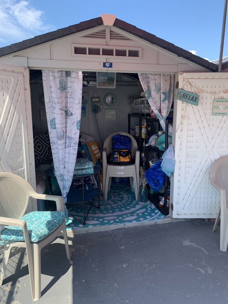 Brooklyn beach club CABANA membership Brooklyn beach club CABANA membership includes: 4 Memberships (Adult or Child)7 x 7 x 8 Cabana size, Additional Memberships – $500 Each, Maximum Capacity of 8 Members Storage Shelf Unit 8 Seated Chairs