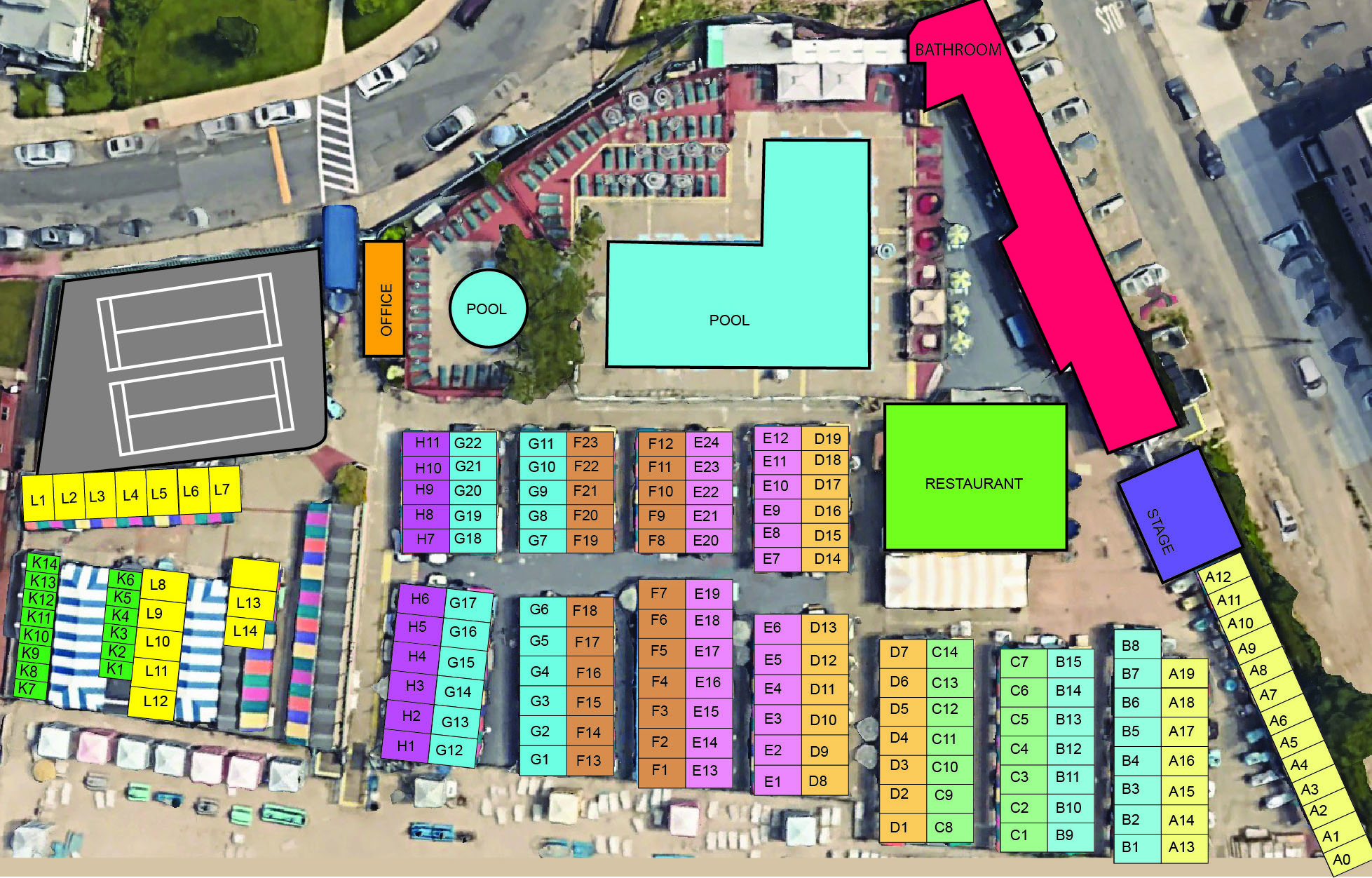 Brooklyn beach club, 3716 Atlantic Ave, Brooklyn, NY 11208 layout map